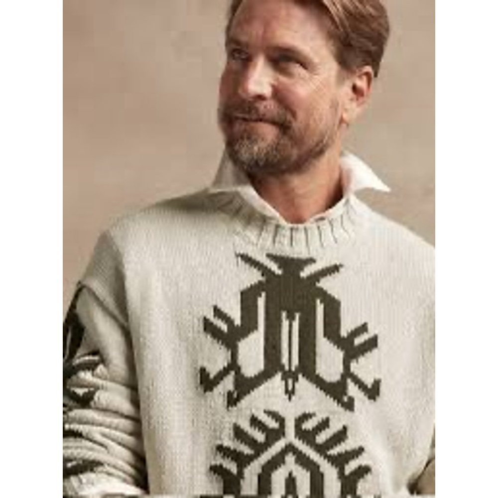 Banana Republic Mens Intarsia Sweater XL Tall